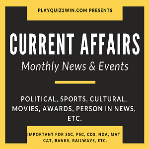May 2022 Current Affairs
